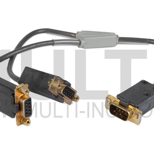 Image of Adapter Case 8 K Outputs to Two 9-Pin D Cable
